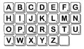 Scrabble Alphabet Unmounted Regular Size-0