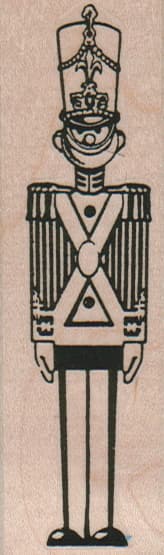Toy Soldier At Attention 1 1/4 x 3 3/4-0