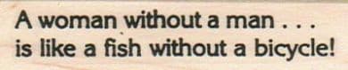 A Woman Without A Man 3/4 x 2 3/4-0