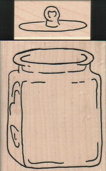 Square Jar And Lid 2 1/2 x 3 & 1 x 1 3/4-0