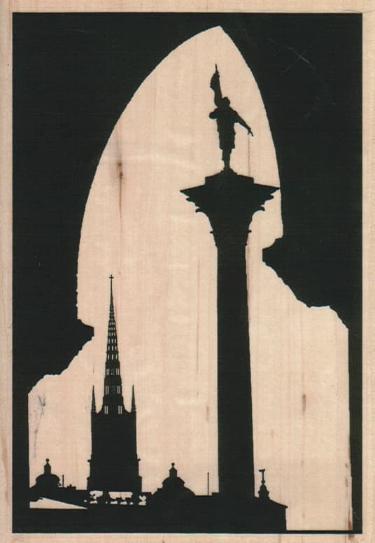 Skyline Through Window 3 3/4 x 5 1/4-0