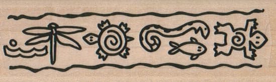 Petroglyph Border 1 1/4 x 3 3/4-0