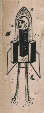 Man In Rocket Ship 1 1/2 x 3 1/2-0
