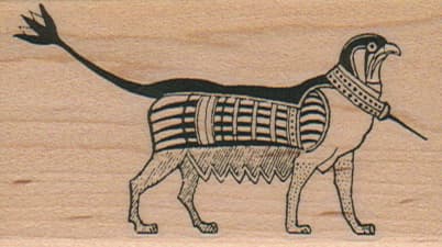 Egyptian Bird Animal 1 3/4 x 2 3/4-0
