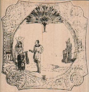 Egyptian Scene 3 x 3-0