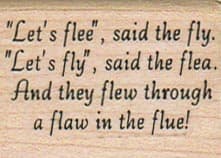 Let's Flee Said The Fly 1 1/4 x 1 1/2-0