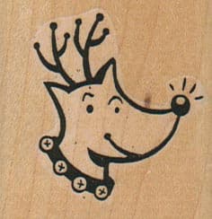 Rudolph Reindeer 1 3/4 x 1 3/4-0