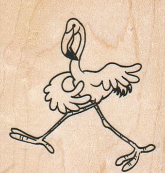Flamingo Kicking 2 1/2 x 2 1/2-0