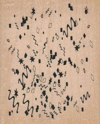 Confetti & Streamers 2 1/2 x 3-0