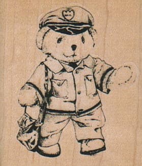 Postal Bear/Small 2 x 2 1/4-0