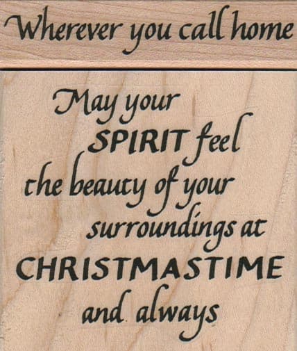 Wherever You Call Home 3 x 2 3/4 & 3/4 x 3-0