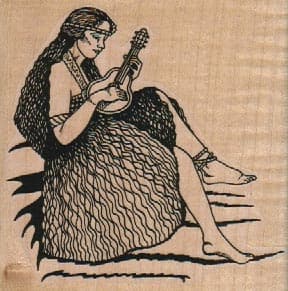 Ukelele Hula Girl 3 x 3-0