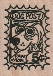 Dog Post Paw Avion 1 1/2 x 2-0
