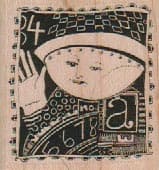 Postage Stamp 1 3/4 x 1 3/4-0