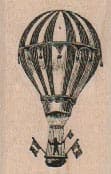 Hot Air Balloon With Flags 1 1/4 x 1 3/4-0