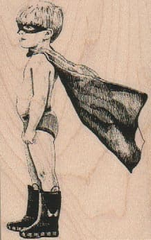 Boy In Cape 2 1/4 x 3 1/2-0