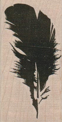 Feather Silhouette 2 1/4 x 4 1/4-0