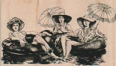 3 Women in Tubes 4 x 2 1/4-0