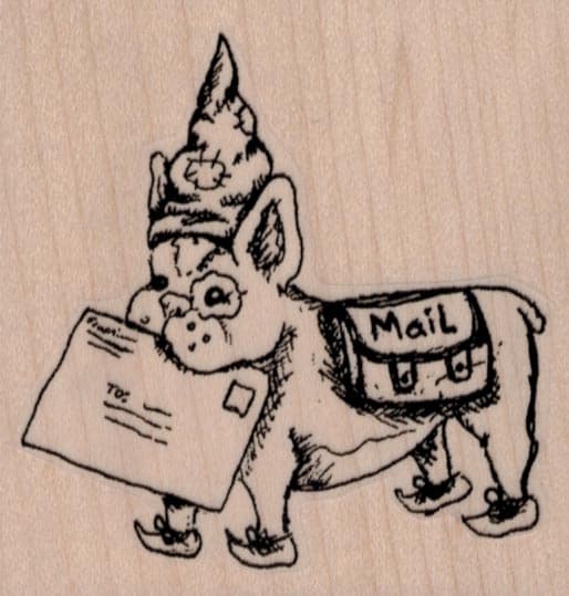 Mail Art Puppy 2 3/4 x 2 3/4-0