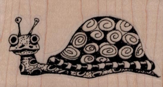 Whimsical Snail 3 x 1 1/2-0