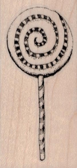 Whimsical Round Lollipop 1 1/2 x 3-0