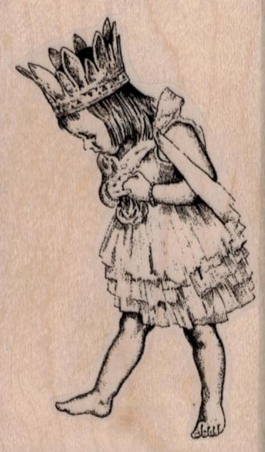 Girl in Princess Costume 2 x 3 1/4-0