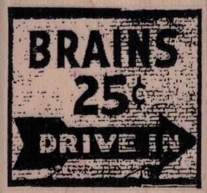 Brains 25 Cents 2 1/4 x 2-0