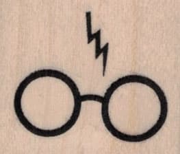Lightning Bolt & Glasses 1 1/2 x 1 1/4-0