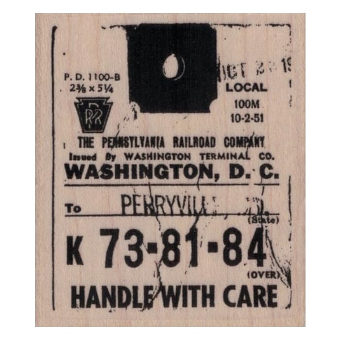 Pensylvania Railroad Baggage Tag