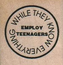 Employ Teenagers While 1 1/2 X 1 1/2