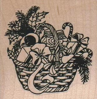Christmas Basket 2 1/4 X 2 1/4