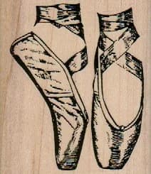 Ballet Shoes En Pointe 2 14 X 2 1/2