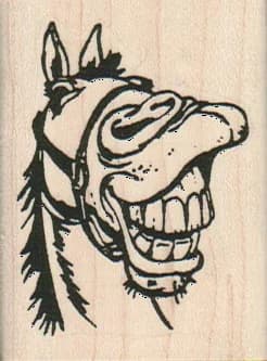 Horse Laugh 1 3/4 X 2 1/4