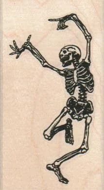 Skeleton Dancing 2 X 3 1/2