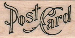 Post Card Fancy 1 1/4 X 2 1/4