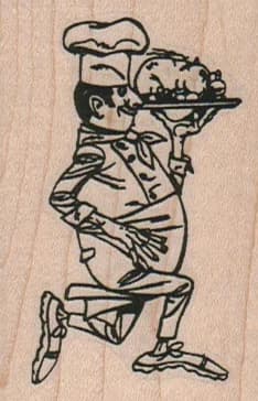 Chef With Roast Pig 1 3/4 X 2 1/2