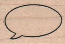 Saying Bubble 1 1/4 X 1 1/2