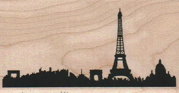 Paris Skyline 2 1/4 X 4