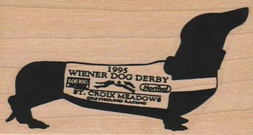 Dachshund Wiener Dog Derby 2 X 3 1/2