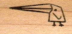 Stick Bird/extra Long Beak 3/4 X 1 1/4