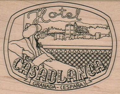 Hotel Casablanca 2 1/4 X 2 3/4