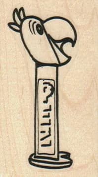 Parrot Pez Dispenser 1 1/4 X 2 1/2