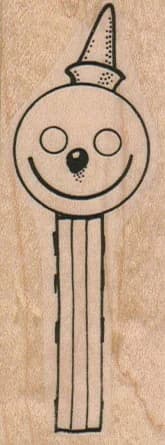 Smiley Face With Hat Pez Dispenser 1 1/4 X 3