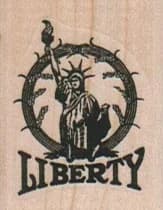 Liberty In Circle 1 1/4 X 1 1/2