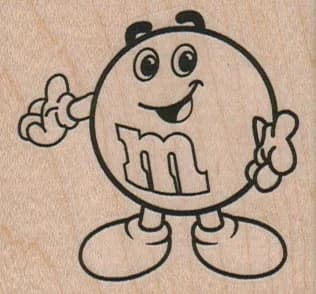 Smiling M 2 1/4 X 2