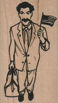 Man With Flag 1 1/2 X 2 1/2