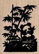 Panda With Bamboo 1 1/2 X 2