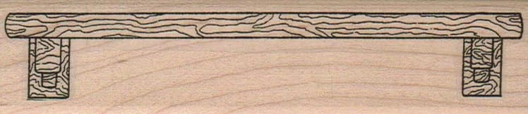 Woodgrain Shelf Plain 1 1/4 X 5