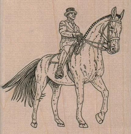 Equestrian On Horse 3 X 3