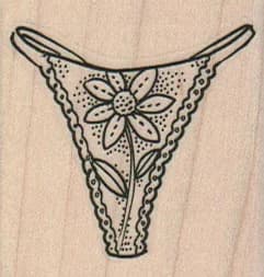 Flower Thong 1 3/4 X 1 3/4